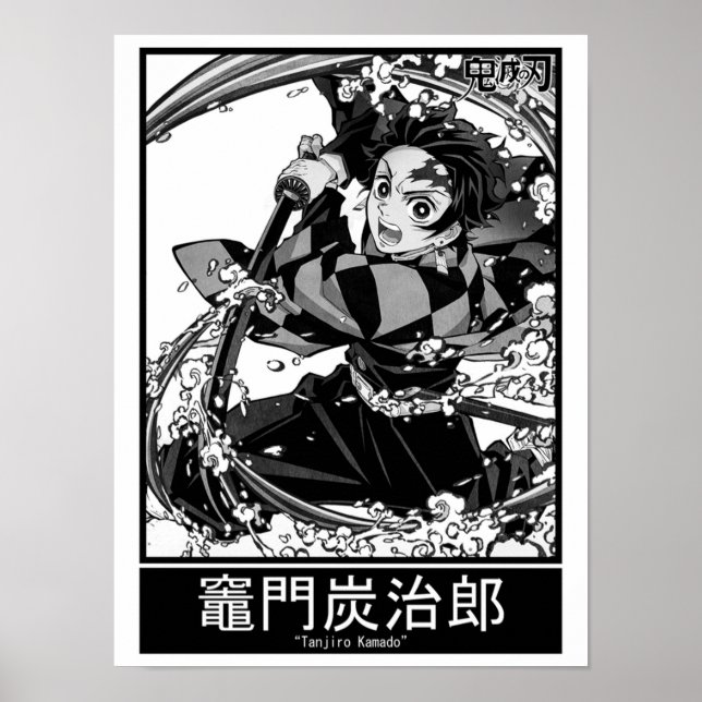 Poster Tanjiro Kamado Kimetsu No Yaiba (Frente)