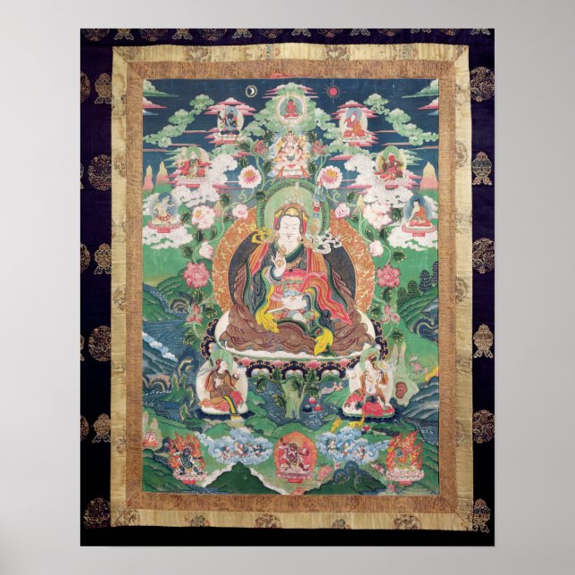 Poster Tanka de Padmasambhava, c.749 AD (Frente)