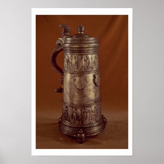 Poster Tankard de Guilda, lagosta de Silvered, 1564 (Frente)