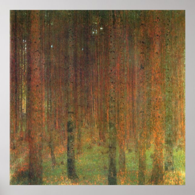 Pôster Tannenwald II por Gustav Klimt (Frente)