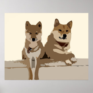 Pôster Tanner & Espelho de Madeira