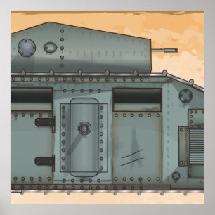 Poster Tanque britânico 1