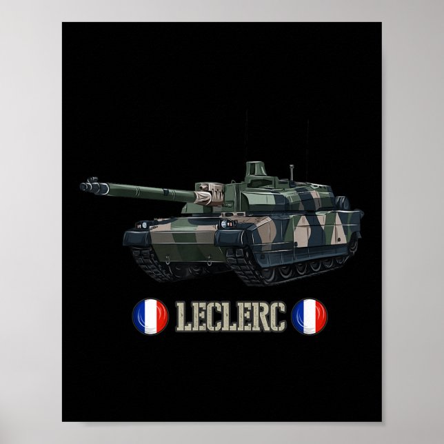 Poster Tanque de batalha principal da Guerra Moderna da F (Frente)