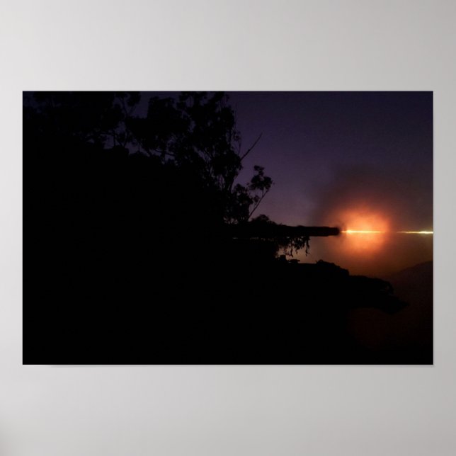 Poster Tanque de leopardo AS-1 australiano 105mm (Frente)