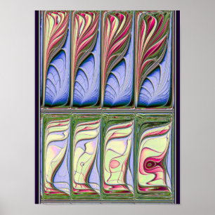 Poster Tanque de Peixes Fractal