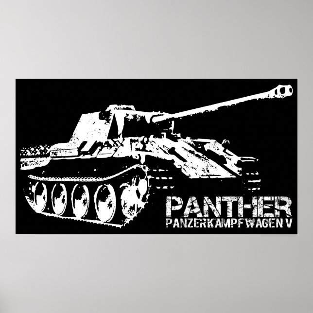 Poster Tanque Panther (Frente)