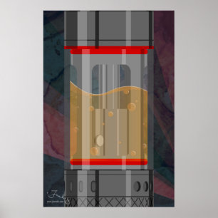 Poster Tanque secundário minimalista