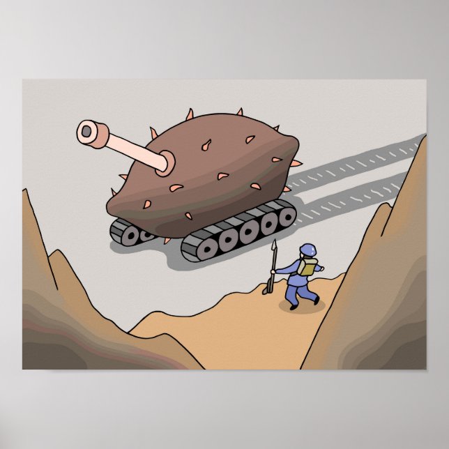 Poster Tanques de batata-doce marchando em frente. (Frente)