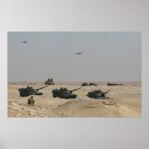 Poster Tanques de M1-A1 Abrams