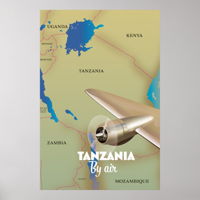 Poster Tanzânia por Air (Frente)