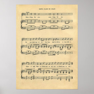 Poster tão alegre de Papai Noel!