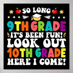 Poster Tão Longo, 9º ano, olha para o 10º ano, aqui vou e