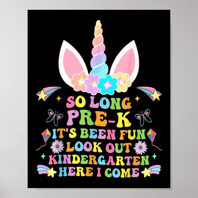 Poster Tão Longo Jardim de Infância Pré-k Aqui Eu Vim (Frente)