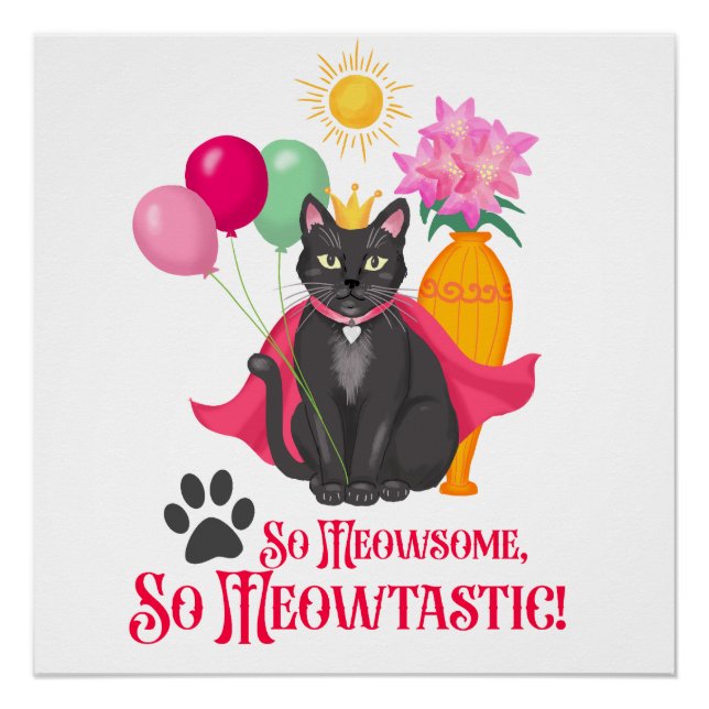 Pôster Tão Meowsome, Tão Meowtastic! (Frente)