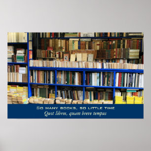 Pôster Tão muitos livros tão pouca hora