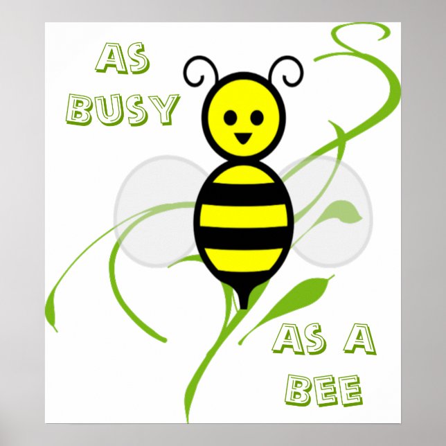 Poster Tão Ocupada Como Uma Abelha (Frente)