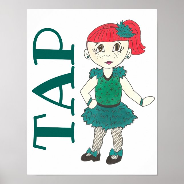Poster TAP Dance Considerando Studio Escola Decor Arte (Frente)