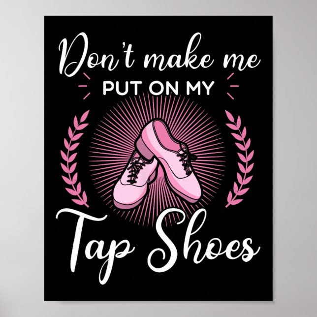 Poster Tap Dance Dancing Rhythm Tapping Calçados Soft (Frente)