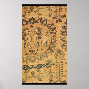 Poster Tapeçaria, asiático ocidental, 7o-8o século