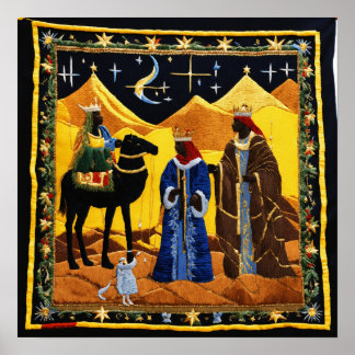 Poster Tapeçaria Geométrica Sagrada - Muro de Energia Met