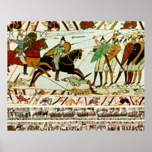 POSTER TAPESIA BAYEUX, BATALHA DE HASTINGS, KNIGHTS NORMA