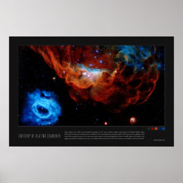 Poster Tapestry of Blazing Starbirth (NGC 2014, NGC 2020)