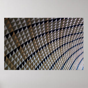 Poster tapete branco, preto e castanho