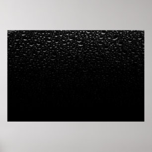 Poster tapete floral preto e branco