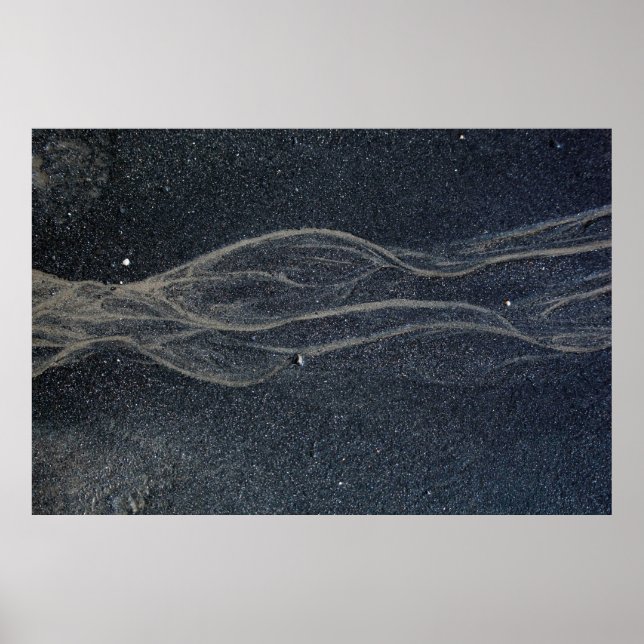 Poster tapete preto e branco (Frente)