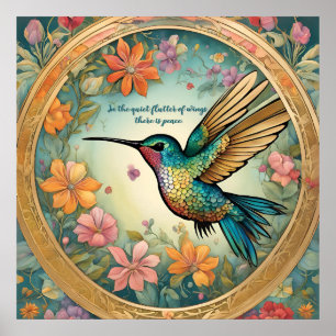 Poster Tapete Redondo 5' Hummingbird