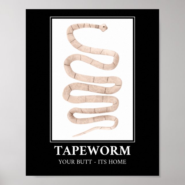 Poster Tapeworm Seu Bumbum está em casa (Frente)