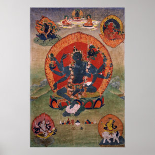 Pôster Tara Verde Deidade Budista Tibetana