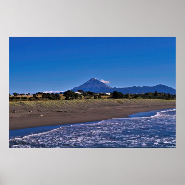 Poster Taranaki e Fitzroy Beach (Frente)