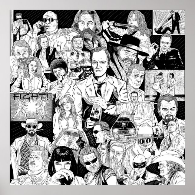 Poster Tarantino (Frente)