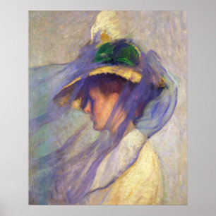 Poster Tarbell Blue Veil CC0918 American Impressionism