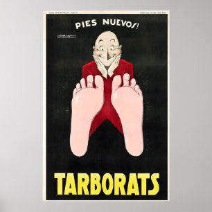 Poster Tarborats New Feet Foot Cream Vintage Mauzan