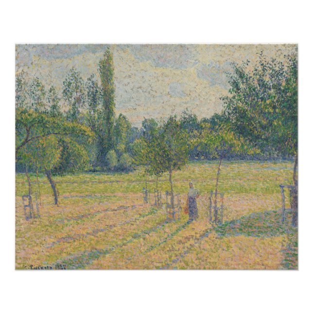 Pôster "Tarde Adiantada em nosso Prado" - Camille Pissarr (Frente)