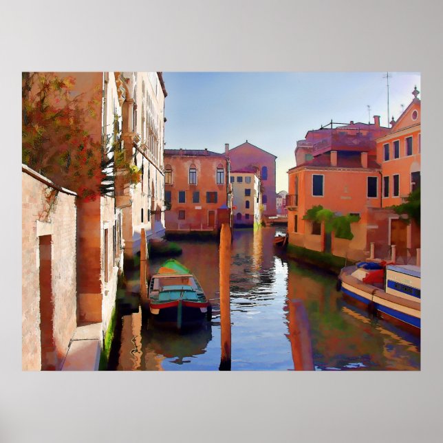 Pôster Tarde da tarde em Veneza (Frente)