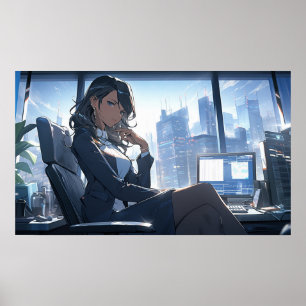 Poster Tarde da tarde no meu escritório