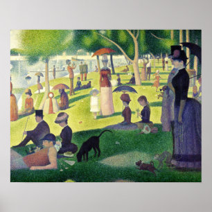 Poster Tarde de domingo na La Grande de Georges Seurat