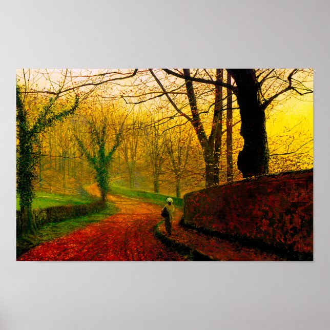 Poster Tarde de Novembro Stapleton Park Grimshaw (Frente)
