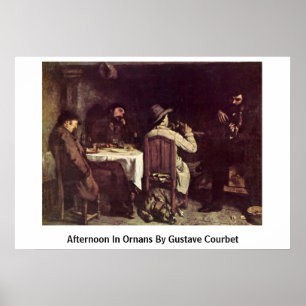 Poster Tarde em Ornans por Gustave Courbet