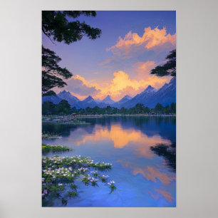 Poster Tarde pacífica no lago