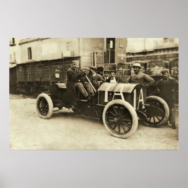 Pôster Targa-Florio Race em Itália (Frente)