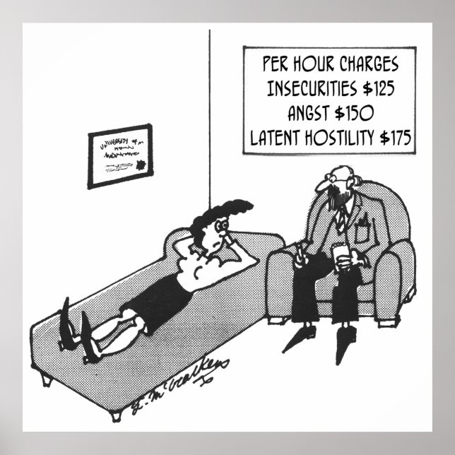 Poster Tarifa do psiquiatra (Frente)