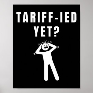 Poster Tarifa Engraçada-ada Arrecadada Tarifa Antitrump P