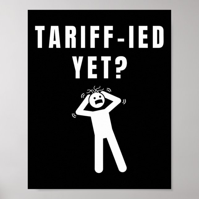 Poster Tarifa Engraçada-ada Arrecadada Tarifa Antitrump P (Frente)