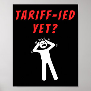 Poster Tarifa Engraçada-mente Amedrontada Tarifas Anti-tr