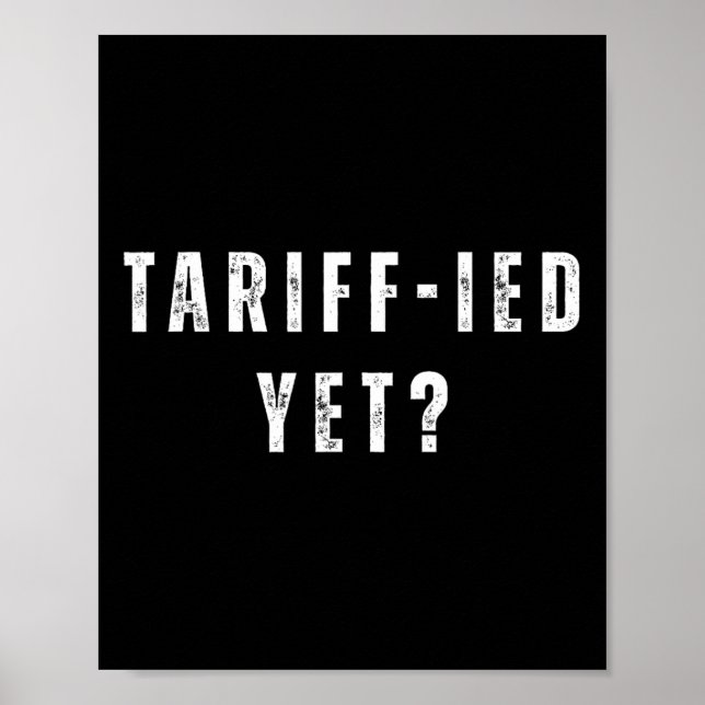 Poster Tarifa Engraçada-mente Aterrorizada Tarifas Anti-t (Frente)