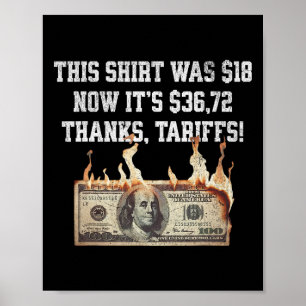 Poster Tarifado Para Cima! Trump China Meme Tee - 104% En